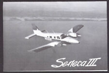 Piper PA-34-220T Seneca III business reply info request folder postcard 1981 picture