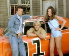 Dukes of Hazzard Cast, General Lee Catherine Bach John Schneider 8x10 Photo 251 picture