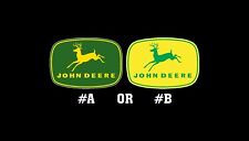 John Deere Vintage 1956 Historic Redrawn Green or Yellow Emblem Sticker Decal picture