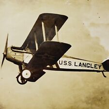 1926 Photo - Plane from USS Langley CV-1 - First Aircraft Carrier in US Navy picture