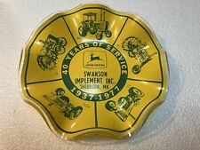 1977 JOHN DEERE 7 1/2” Scalloped Edge Glass Candy Dish- Swanson Implement Nice picture