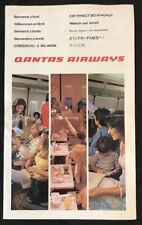 1978 QANTAS Airways Boeing 747B on board passenger brochure picture