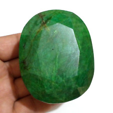 Excellent Brazilian Emerald Big Size Faceted Oval Shape 1500 Crt Loose Gemstone picture