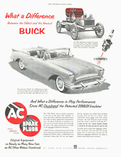 1954 Buick AC SPARKPLUGS vintage PRINT AD auto car repair skylark convertible picture