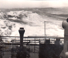 VTG Original Photo Nov 1936 MS Batory Deck Polish Ship Snapshot Atlantic Ocean picture