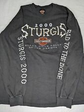 2000 Harley Davidson Sturgis Black Hills South Dakota Long Sleeve Bones XL Rare picture