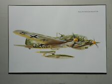 MILITARY AVIATION PRINT- HEINKEL HE 111H-22 AND FIESELER FI 103 picture