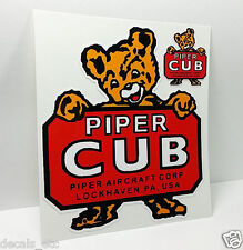 Piper Cub Aircraft Co. Lockhaven PA Vintage Style Airplane Decal / Vinyl Sticker picture