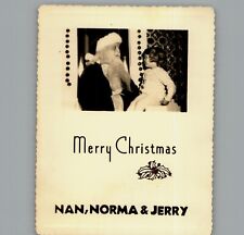 Antique 1940's Merry Christmas - Black & White Photography Photo picture