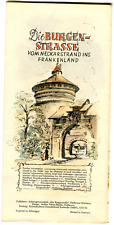 Vintage German Travel Brochure Pamphlet Castle Road Die Burgen-Strasse picture