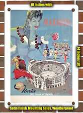 METAL SIGN - 1954 Madrid Iberia Air Lines of Spain - 10x14 Inches picture