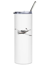 Beechcraft V35TC Bonanza Stainless Steel Water Tumbler with straw - 20oz. picture