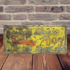 Distress Indiana 1979 HISTORIC MOTOR VEHICLE License Plate  picture
