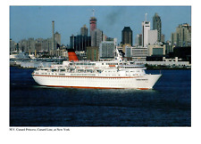 Cunard Line M.V. CUNDARD PRINCESS N.Y.C.  Ship Calendar Topper 8in. x 11in. picture