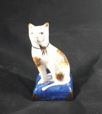 Vintage Stoke-on-Trent Cat sitting on a pillow, 4