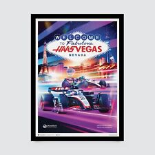 2023 Las Vegas Grand Prix Formula 1 Haas F1 Team Poster Hulkenberg Magnussen picture