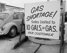 1973 GAS STATION SHORTAGE SIGN Retro Classic Historic Picture Photo 8x10 picture