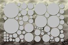 70 Silver Circle Wall Decal Stickers Polka Dot Bedroom Car Sticker picture