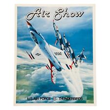 Vintage 1983 USAF THUNDERBIRDS AIR SHOW Poster F-16A Fighting Falcon Joe M. Pyle picture