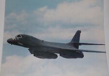 U.S. AIR FORCE B-1B BOMBER ROCKWELL INTERNATIONAL 2-SIDED POSTER 8-1/2