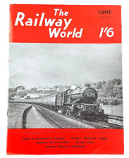THE RAILWAY WORLD June 1955 Vintage Magazine Train Locomotive Railroad Trains picture