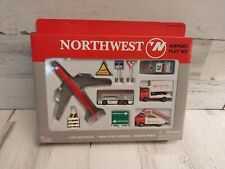 NIB Realtoy Northwest Airline Airport Play Set Diecast 1/64  picture