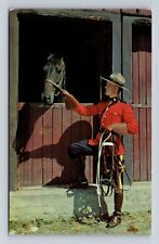 Canada- Royal Canadian Mounted Police With Horse, Antique, Vintage Postcard picture