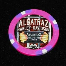 Alcatraz Harley-Davidson San Francisco, CA Custom Logo Pink Poker Chip picture