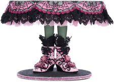 Katherine's Collection Halloween Witch Boots Cake Plate Pink Panic Possession picture