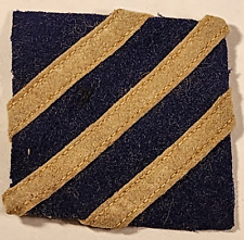 WWI U.S. ARMY 3RD DIVISION SHOULDER PATCH 1/2 picture