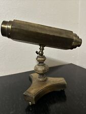 ANTIQUE PARLOR MODEL KALEIDOSCOPE - WOOD & BRASS picture