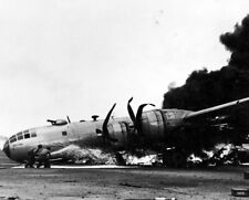 Boeing B-29 Super Fortress Bomber Crash Iwo Jima 8x10 WWII WW2 Wreck Photo 715a picture