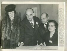 Mr & Mrs James Fay Labor Party Candidate 1938   VG press photo P2A picture