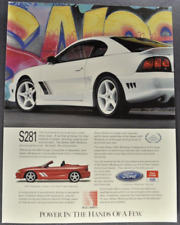 1996-1997 Ford Saleen Mustang S281 Brochure Sheet Excellent Original picture