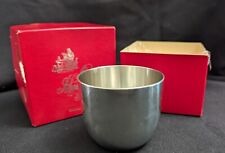 Vintage Polished Shirley Pewter Shops Williamsburg, VA Jefferson Cup with box picture
