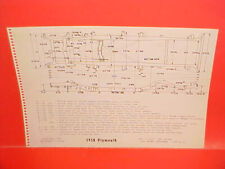 1958 PLYMOUTH BELVEDERE CONVERTIBLE FURY COUPE SAVOY PLAZA FRAME DIMENSION CHART picture