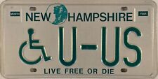 Vanity U-US YOU USA & US license plate Together Team United States America NH picture