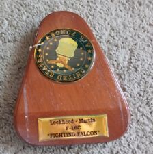 Lockheed- Martin F-16C US Air Force Model Airplane Wooden Stand New picture
