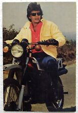 Bollywood Actor Mithun Chakraborty on Motorcycle Original Postcard Post card picture