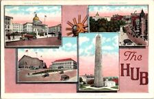 Vintage Postcard Historical Sites of Interest Boston MA Massachusetts      H-542 picture