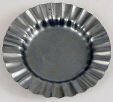 VINTAGE HOTEL ASTORIA OSLO NORWAY FLUTED STAINLESS STEEL ASHTRAY TRINKET DISH  picture