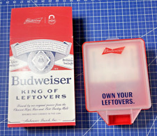 NEW Budweiser King Of Beers Leftovers Locking Konclusive Stash Food Container picture