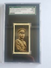 👍 1935 CHINA GENERAL CHIANG KAI SHEK MITCHELL'S CIGARETTES CARD GRADED 蒋介石 picture