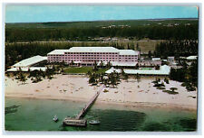c1960's Private Beach View Emerald Beach Hotel Nassau Bahamas Postcard picture