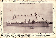 Bravo Gunboat Marina de Guerra Mexico Undivided Postcard 1905 picture