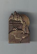 Disney 1994 Grand Opening Wilderness Lodge Bronze Bear with Trees Trading Pin picture