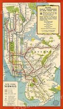 New York City 1951 Subway Map MTA  - 20x36 picture