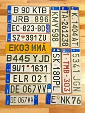 Europe/ European License Plates - Many Countries Available - Craft Condition picture