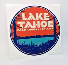 Lake Tahoe California Vintage Style Travel Decal / Vinyl Sticker, Luggage Label picture