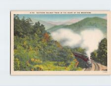 Postcard Southern Railway Train In The Heart Of The Mountain picture